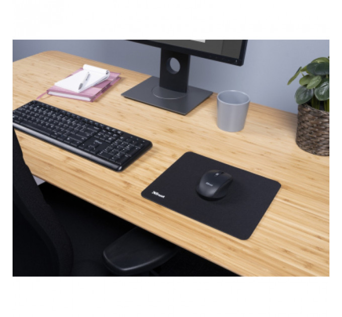 Килимок для мишки Trust Mouse Pad M Black (24193)