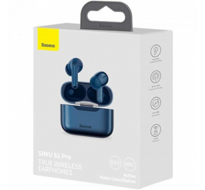 Навушники Baseus SIMU ANC True Wireles Earphones S1 Pro Blue (NGS1P-03)
