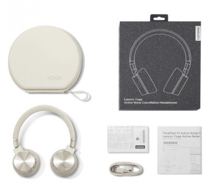 Навушники Lenovo Yoga ANC Headphones Beige (GXD0U47643)