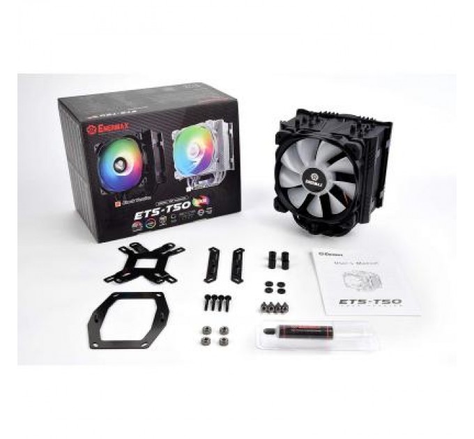Enermax Кулер до процесора Enermax ETS-T50 AXE ARGB Black (ETS-T50A-BK-ARGB)