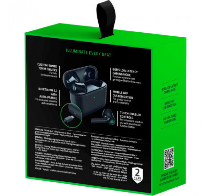 Навушники Razer Hammerhead True Wireless X Black (RZ12-03830100-R3G1)