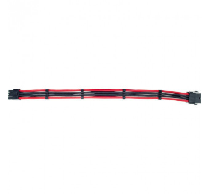 Кабель Qube для блока питания QUBE 6+2P VGA Black-Red (QBW8PBR)