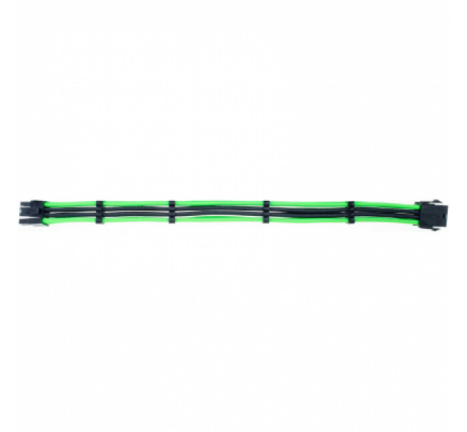 Кабель Qube для блока питания QUBE 6+2P VGA Black-Green (QBW8PBG)