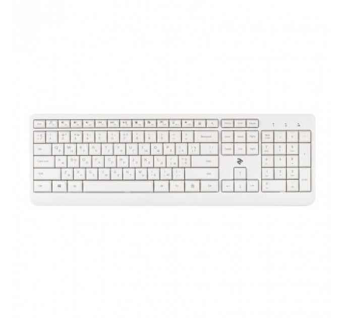 Клавіатура 2E KS220 Wireless White (2E-KS220WW)