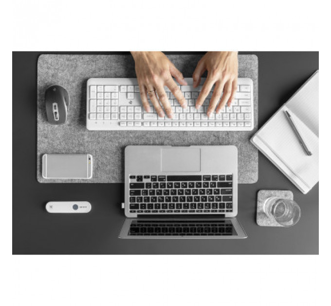 Клавіатура 2E KS220 Wireless White (2E-KS220WW)