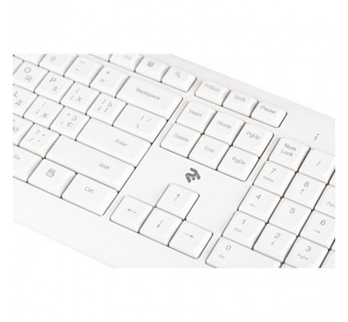 Клавіатура 2E KS220 Wireless White (2E-KS220WW)