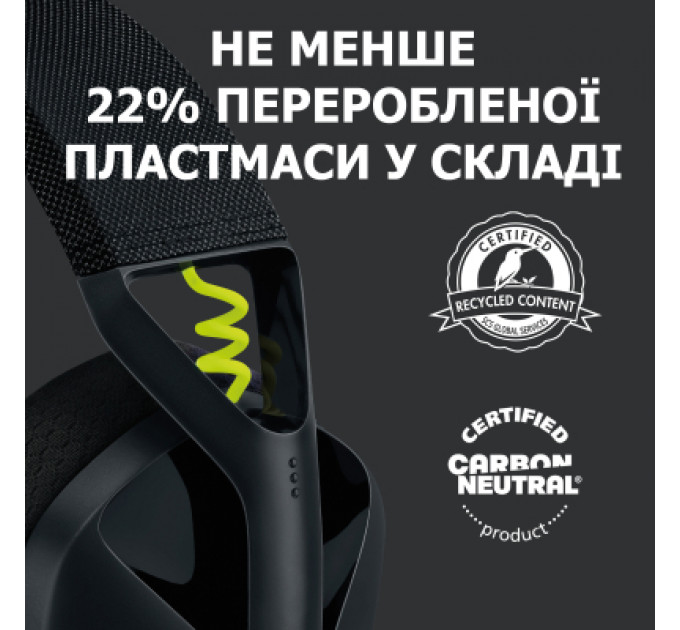 Навушники Logitech G435 Lightspeed Wireless Gaming Headset Black (981-001050)
