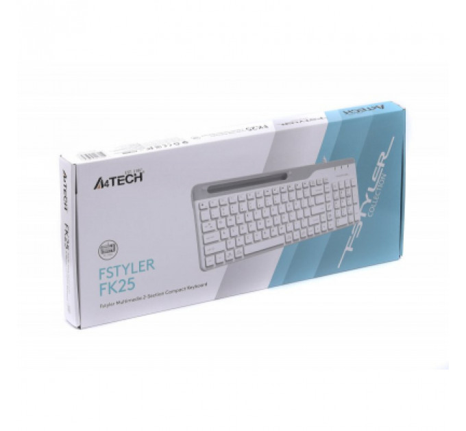 Клавіатура A4Tech FK25 USB White