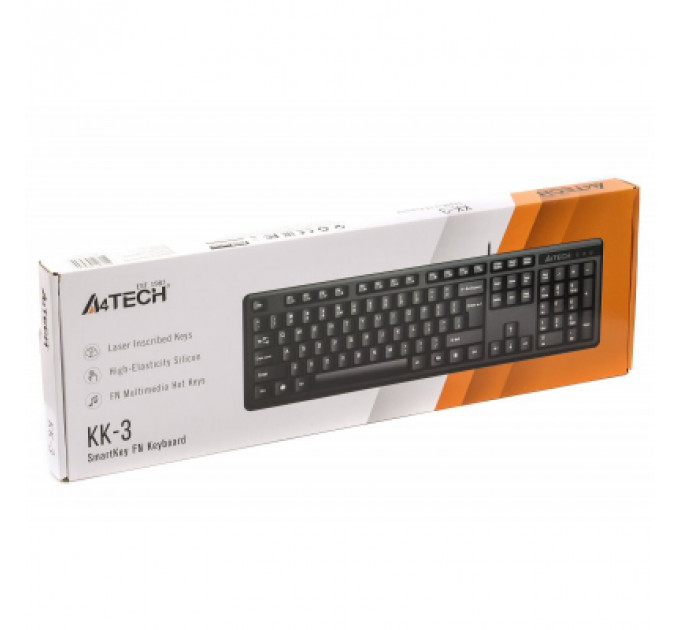 Клавіатура A4Tech KK-3 USB Black