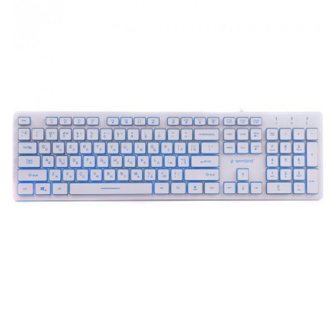 Клавіатура Gembird KB-UML3-01-W-UA USB White (KB-UML3-01-W-UA)
