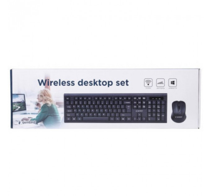 Комплект Gembird KBS-WM-03-UA Wireless Black (KBS-WM-03-UA)