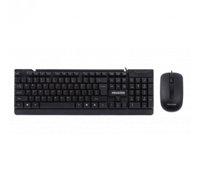 Комплект Maxxter KMS-CM-01-UA USB Black (KMS-CM-01-UA)