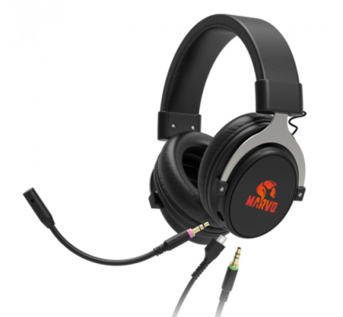 Навушники Marvo HG9052 Red-LED 7.1 Black (HG9052)