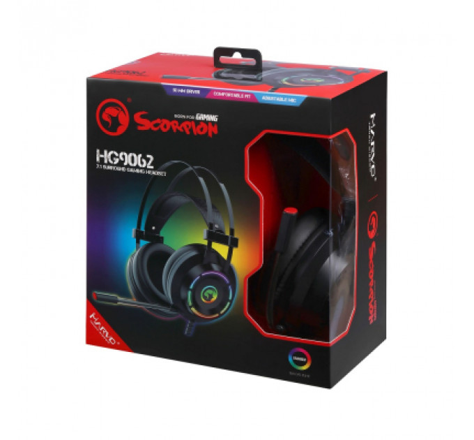 Навушники Marvo HG9062 Multi-LED 7.1 Black (HG9062)