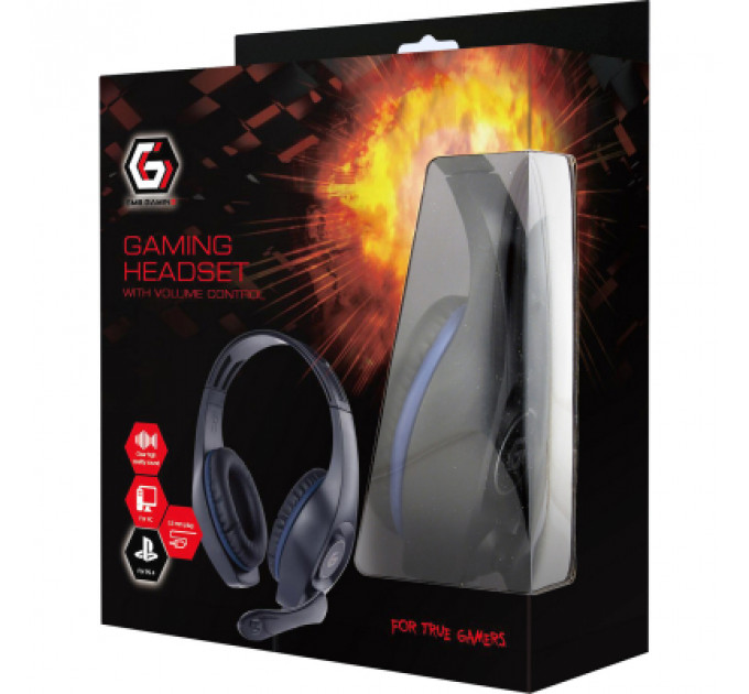 Навушники Gembird GHS-05-B Black-Blue (GHS-05-B)