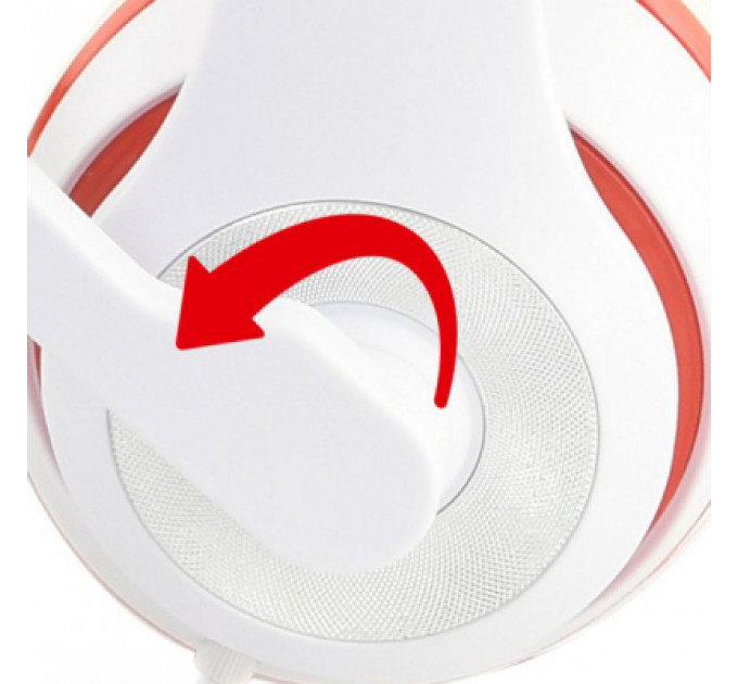 Навушники Gembird MHS-03 White/Red (MHS-03-WTRD)