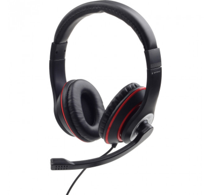Навушники Gembird MHS-03-BKRD Black/Red (MHS-03-BKRD)