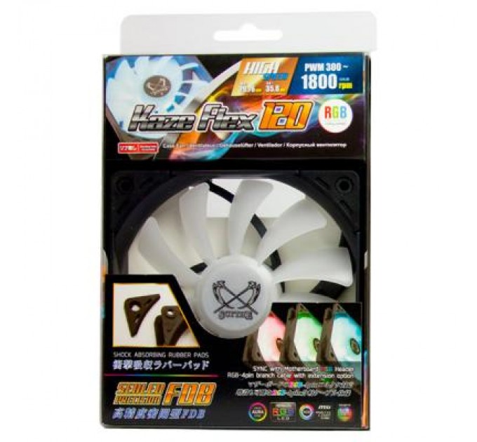 Scythe Кулер до корпусу Scythe Kaze Flex 120 mm RGB PWM (SU1225FD12HR-RNP)