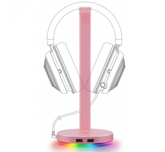 Підставка для гарнітури Razer Base Station V2 Chroma Quartz (RC21-01510200-R3M1)