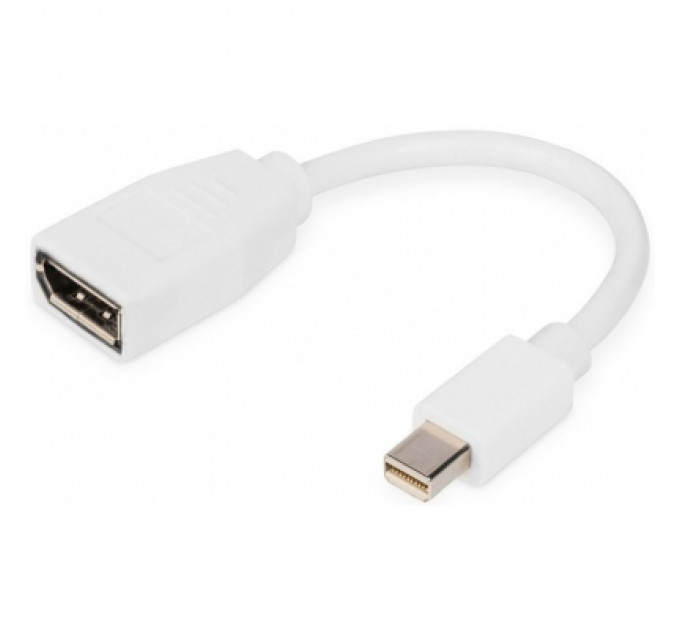 Перехідник mini DP to DP, M/F, 0.15m, white Digitus (DB-340405-001-W)