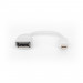 Перехідник mini DP to DP, M/F, 0.15m, white Digitus (DB-340405-001-W)