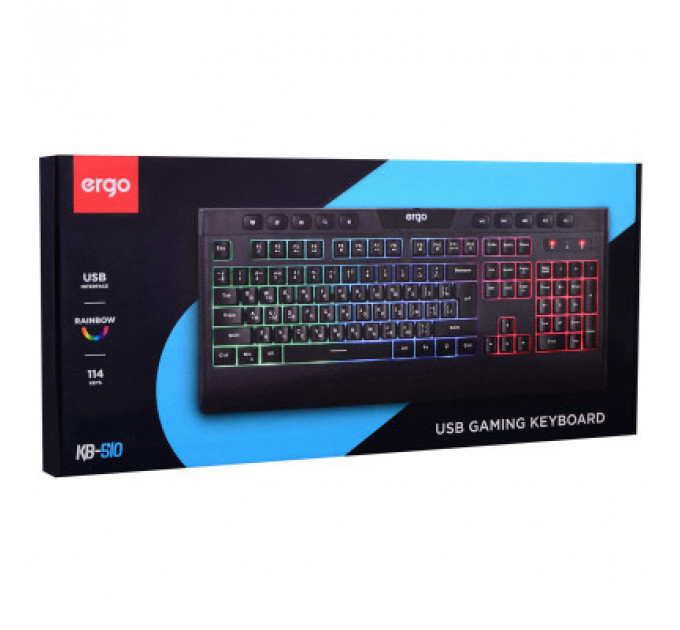 Клавіатура Ergo KB-510 USB Black (KB-510)