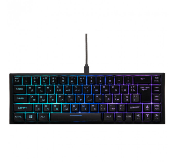 Клавіатура 2E GAMING KG350 RGB 68key USB Black (2E-KG350UBK)