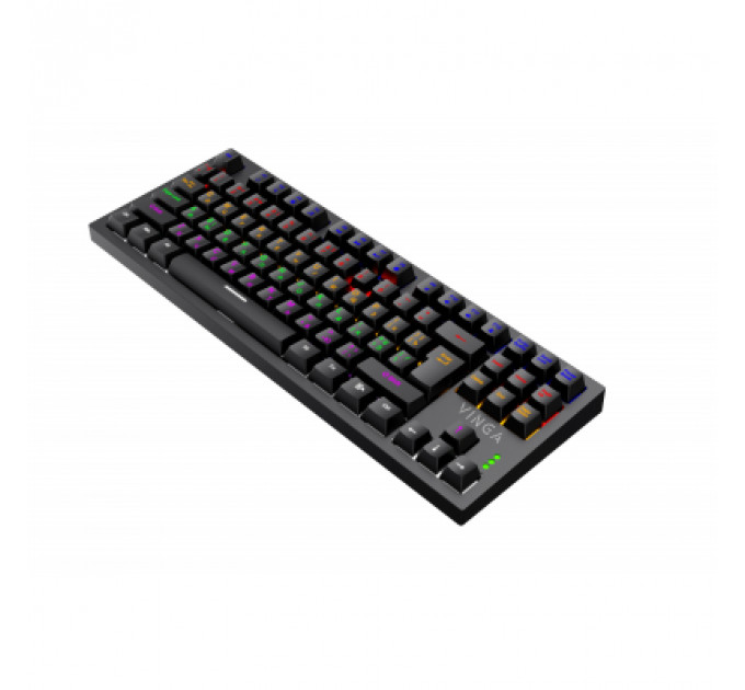 Клавіатура Vinga KBGM-110 87 key LED Blue Switch USB Black (KBGM-110 Black)