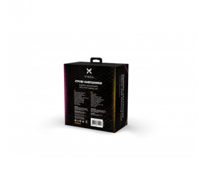 Навушники Vinga HSCU-100 Gaming LED Black (HSCU-100)