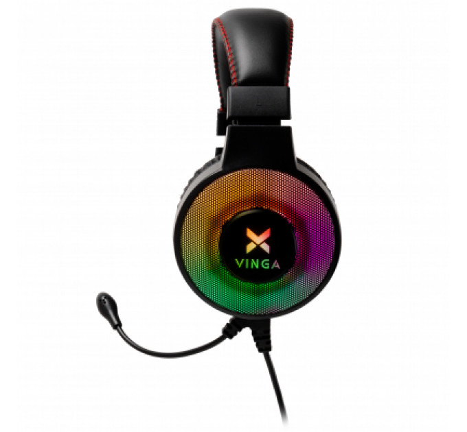 Навушники Vinga HSCU-100 Gaming LED Black (HSCU-100)