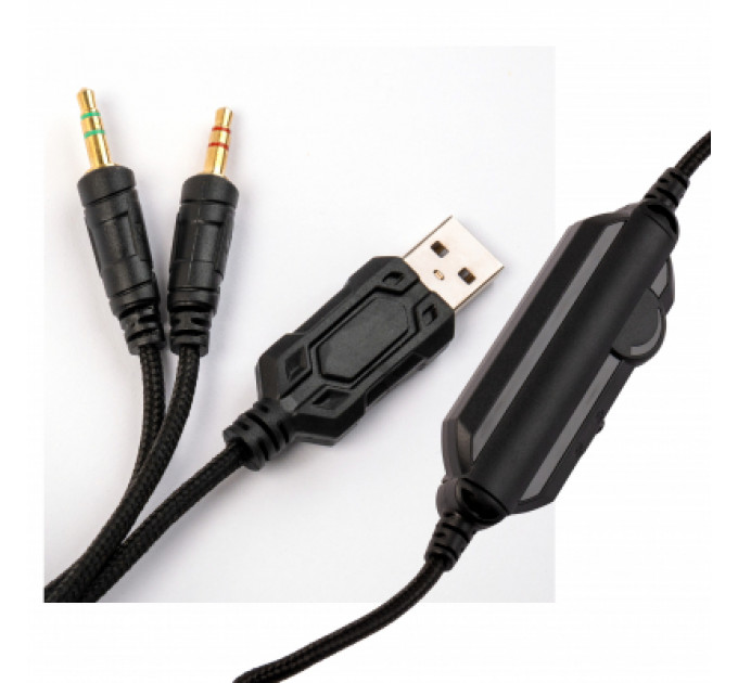 Навушники Vinga HSCU-160 Gaming LED Black (HSCU-160)