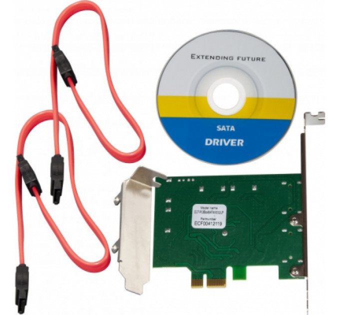 Плата розширення Frime 88SE9215 4хSATA3 PCIe (ECF-PCIEto4SATAIII002)