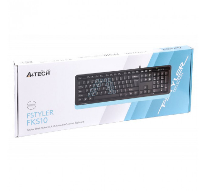 Клавіатура A4Tech FKS10 USB Blue