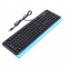 Клавіатура A4Tech FKS10 USB Blue
