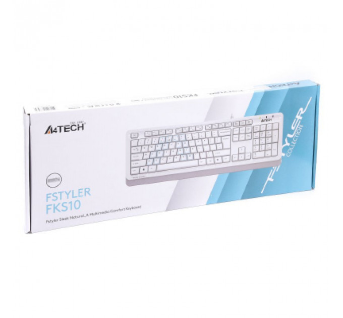 Клавіатура A4Tech FKS10 USB White