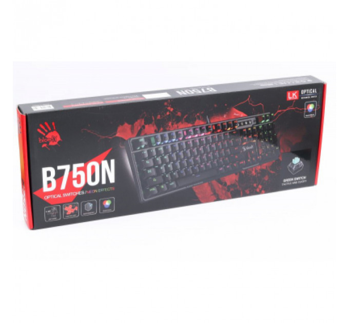 Клавіатура A4Tech Bloody B750N USB Black