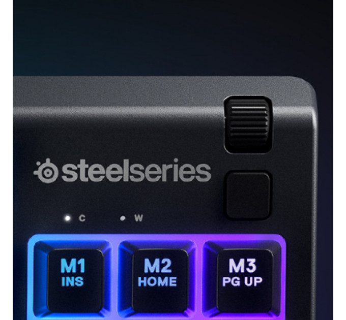Клавіатура SteelSeries Apex 3 TKL UA USB Black (SS64831)
