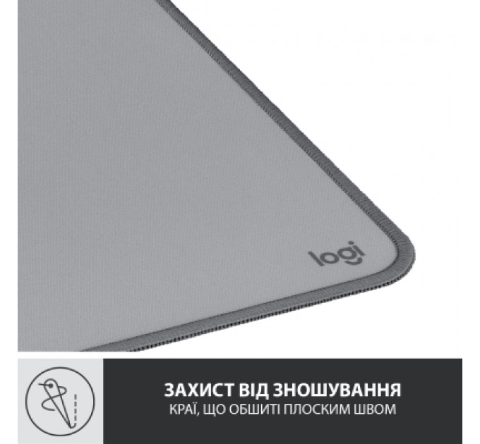 Килимок для мишки Logitech Desk Mat Studio Series Mid Grey (956-000052)