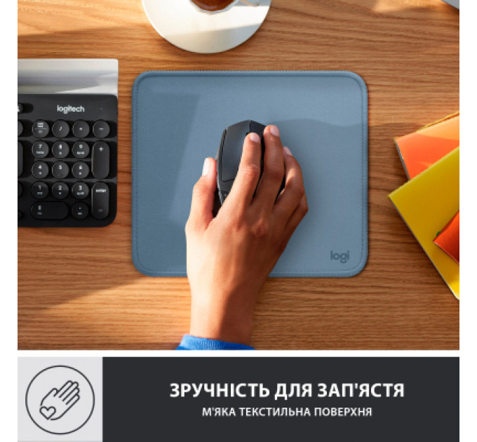 Килимок для мишки Logitech Mouse Pad Studio Series Blue (956-000051)