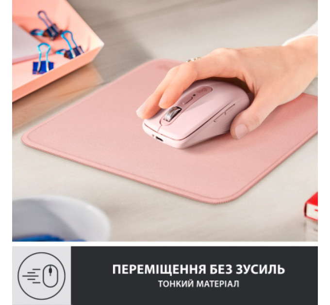 Килимок для мишки Logitech Mouse Pad Studio Series Darker Rose (956-000050)
