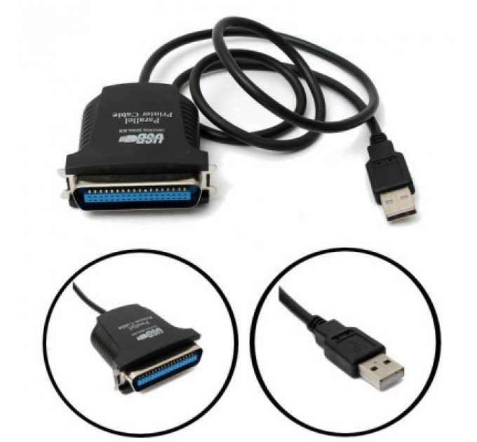 Кабель для передачі даних Dynamode USB to LPT 1.8m (USB2.0-to-Parallel)