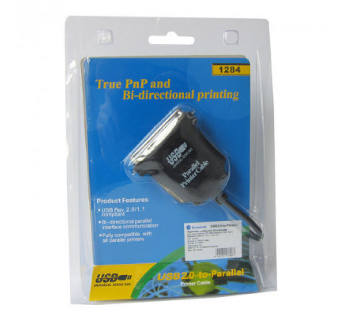 Кабель для передачі даних Dynamode USB to LPT 1.8m (USB2.0-to-Parallel)