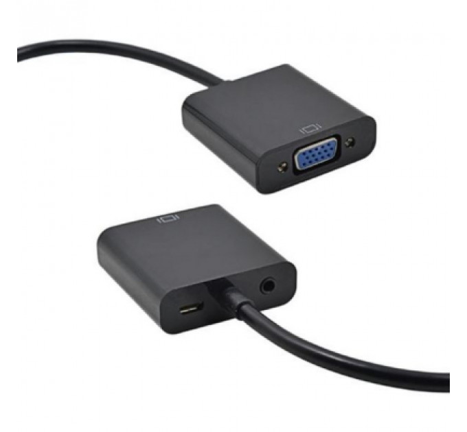 Перехідник ST-Lab HDMI male to VGA F (з кабелями аудіо і живлення від USB) (U-990)