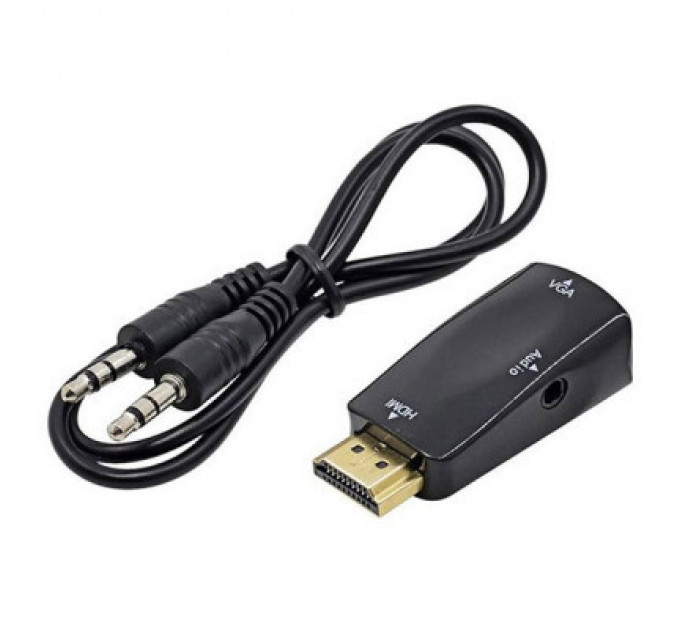 Перехідник ST-Lab HDMI male (PC/laptop) - VGA F(Monitor) (U-991 black)