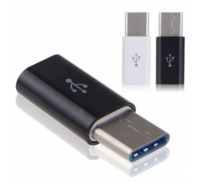 Перехідник Type-C to Micro USB Lapara (LA-Type-C-MicroUSB-adaptor black)