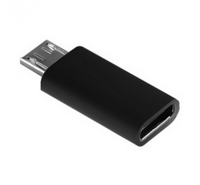 Перехідник Lapara Micro USB Male to USB 3.1 Type-C Female black (LA-MaleMicroUSB-TypeC-Female black)