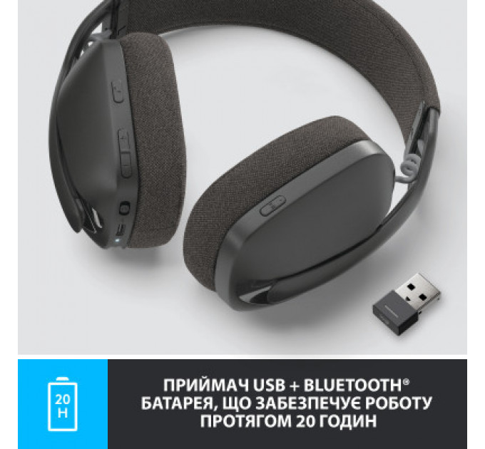Навушники Logitech Zone Vibe 125 Graphite (981-001126)
