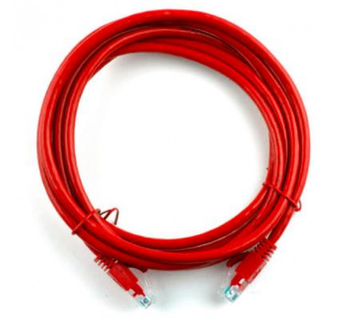 Патч-корд 1.5м, RJ-45, Cat.5e, CU, мідь, червоний Ritar (PCR-CU/1.5Rd / 04272)