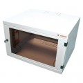 Conteg Шафа настінна Conteg 6U 600x400 removable side panels RAL7035 (RUN-06-60/40)