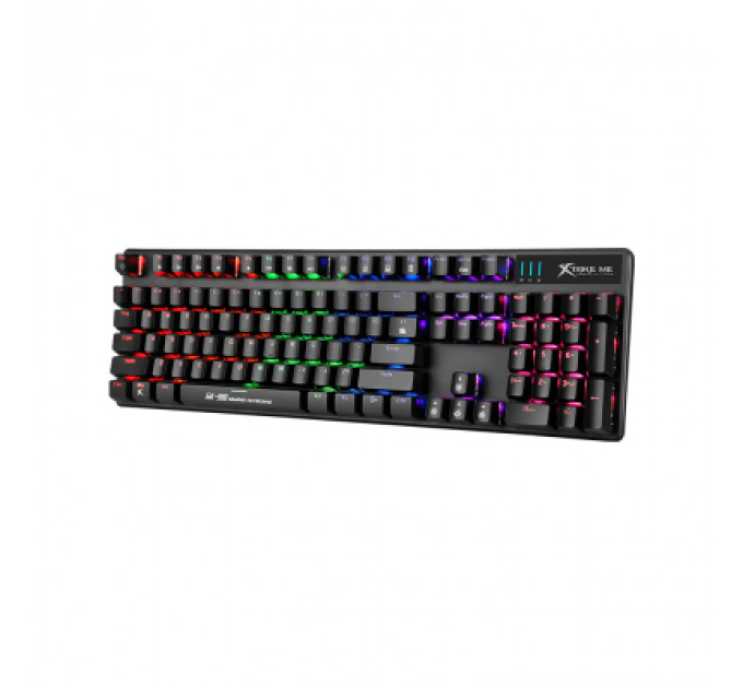 Клавіатура Xtrike ME GK-980 6 colors-LED Mechanical Red Switch USB Black (GK-980)